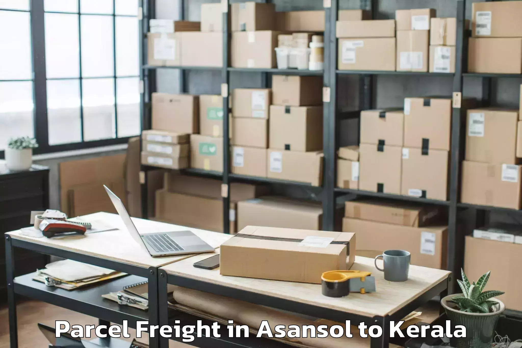 Easy Asansol to Shoranur Parcel Freight Booking